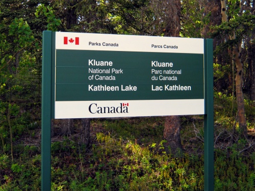 Kluane National Park Sign